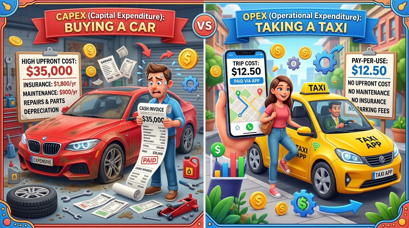 CapEx vs OpEx: Buying a Car vs Taking a Taxi